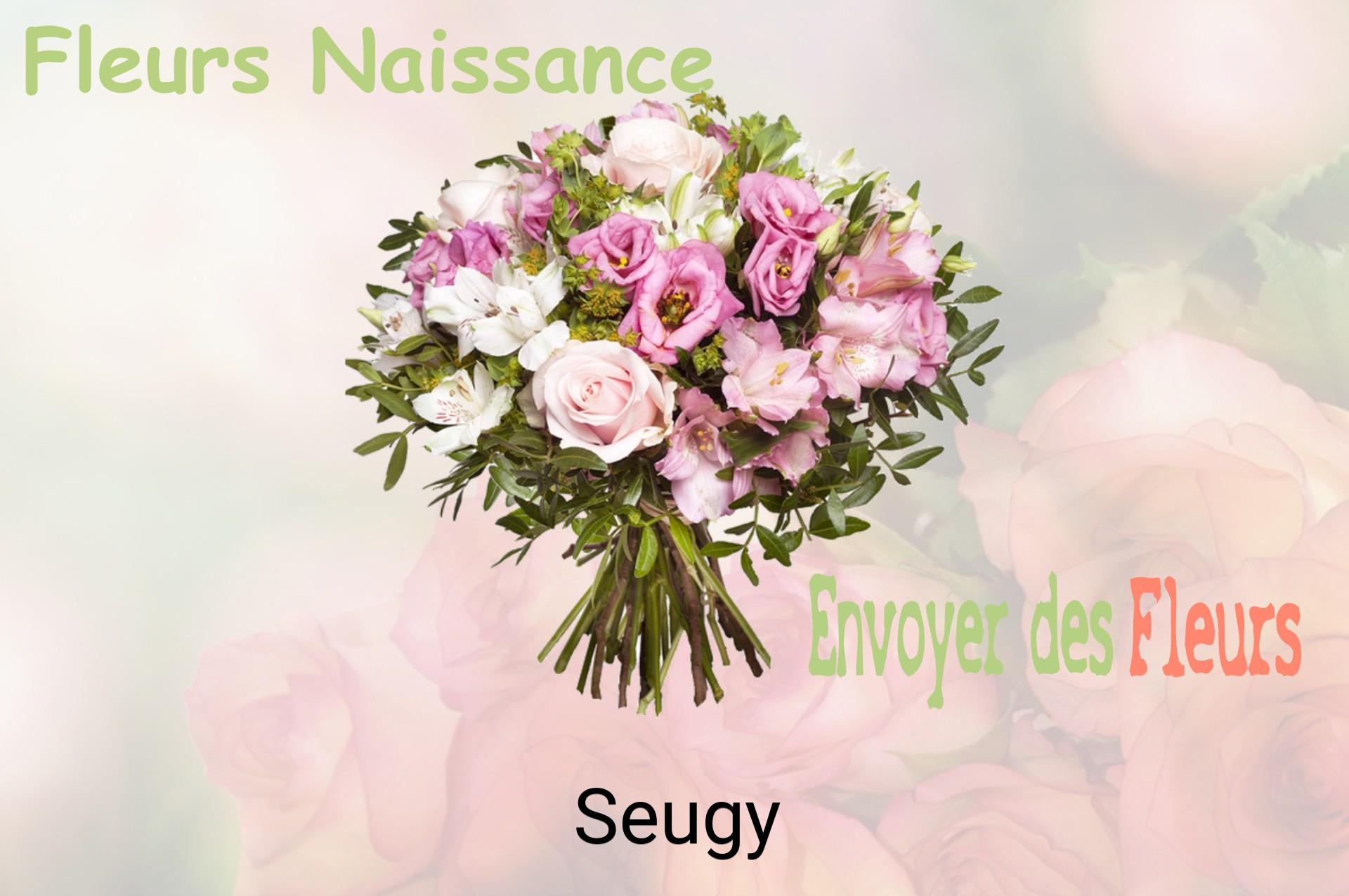 Bouquet de fleurs de naissance livré à Seugy
